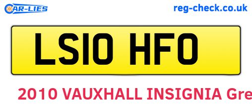 LS10HFO are the vehicle registration plates.