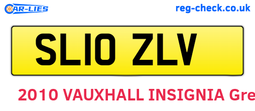SL10ZLV are the vehicle registration plates.