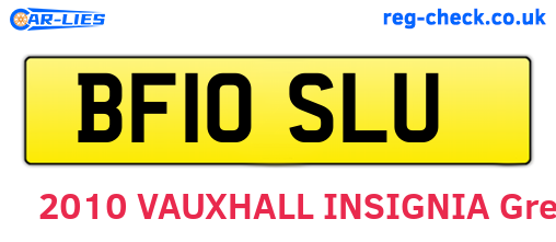 BF10SLU are the vehicle registration plates.