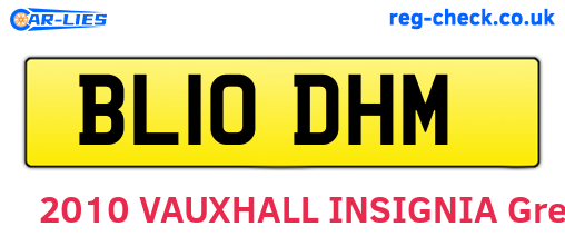 BL10DHM are the vehicle registration plates.