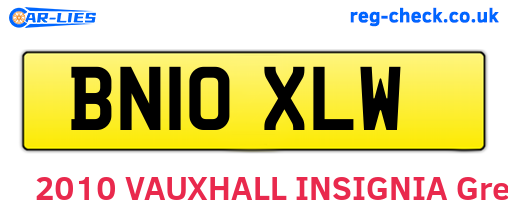 BN10XLW are the vehicle registration plates.