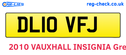 DL10VFJ are the vehicle registration plates.