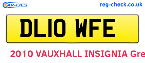 DL10WFE are the vehicle registration plates.