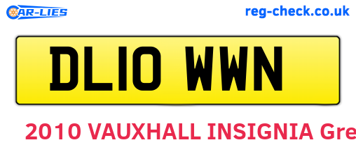 DL10WWN are the vehicle registration plates.
