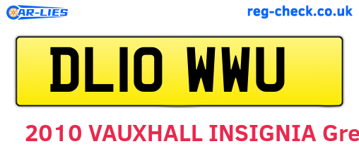 DL10WWU are the vehicle registration plates.