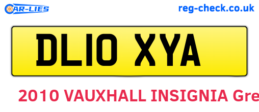 DL10XYA are the vehicle registration plates.