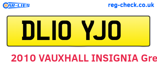 DL10YJO are the vehicle registration plates.