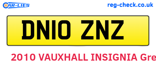 DN10ZNZ are the vehicle registration plates.