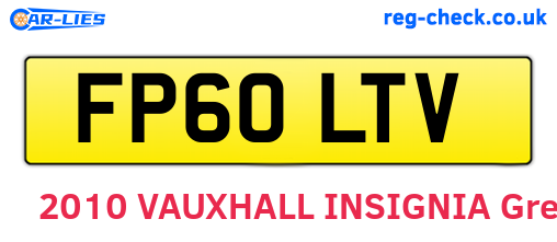 FP60LTV are the vehicle registration plates.