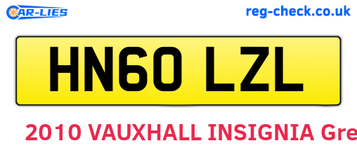 HN60LZL are the vehicle registration plates.