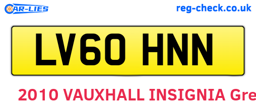 LV60HNN are the vehicle registration plates.
