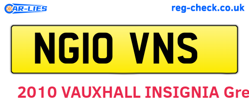 NG10VNS are the vehicle registration plates.