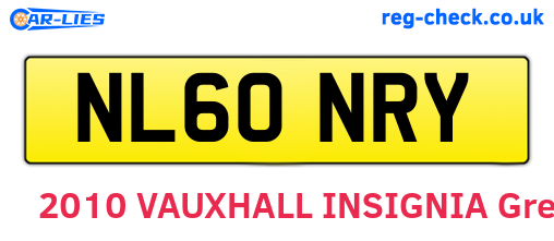 NL60NRY are the vehicle registration plates.