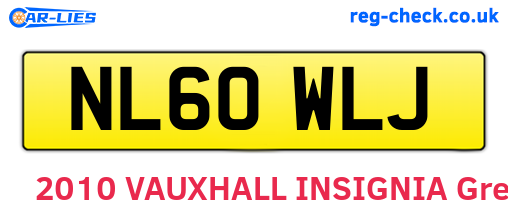 NL60WLJ are the vehicle registration plates.