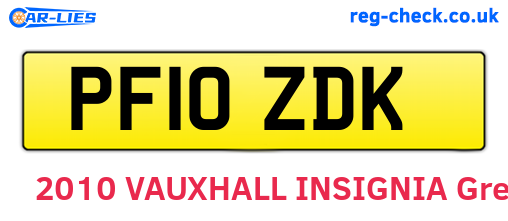 PF10ZDK are the vehicle registration plates.
