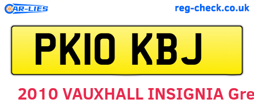 PK10KBJ are the vehicle registration plates.