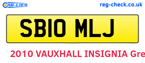 SB10MLJ are the vehicle registration plates.