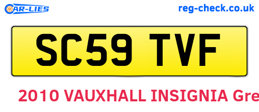 SC59TVF are the vehicle registration plates.