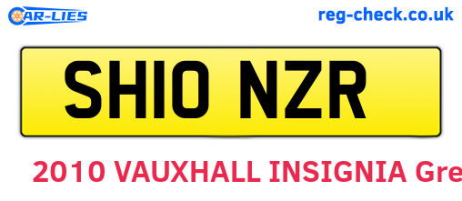 SH10NZR are the vehicle registration plates.