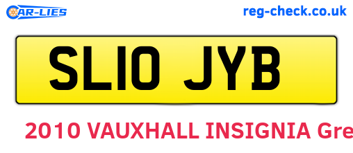 SL10JYB are the vehicle registration plates.