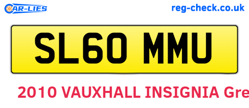 SL60MMU are the vehicle registration plates.