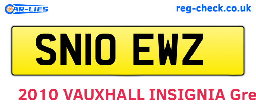 SN10EWZ are the vehicle registration plates.