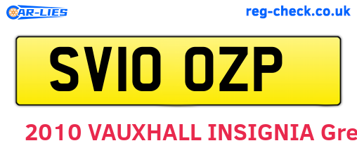 SV10OZP are the vehicle registration plates.