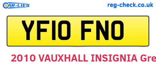 YF10FNO are the vehicle registration plates.