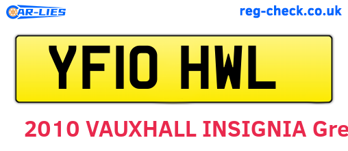 YF10HWL are the vehicle registration plates.