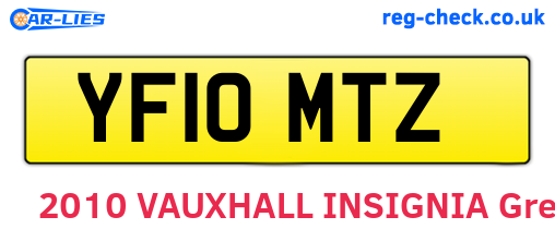 YF10MTZ are the vehicle registration plates.