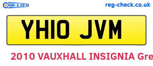 YH10JVM are the vehicle registration plates.