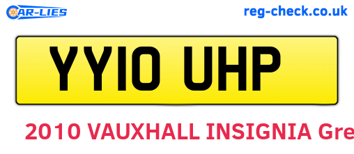 YY10UHP are the vehicle registration plates.