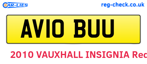 AV10BUU are the vehicle registration plates.