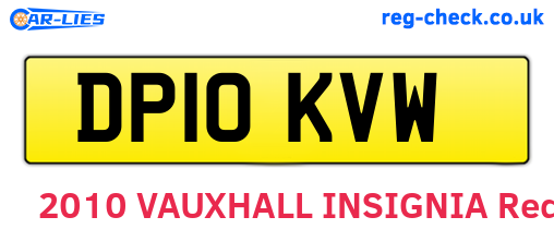 DP10KVW are the vehicle registration plates.