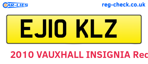EJ10KLZ are the vehicle registration plates.