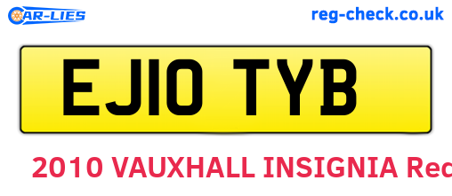 EJ10TYB are the vehicle registration plates.