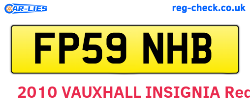 FP59NHB are the vehicle registration plates.