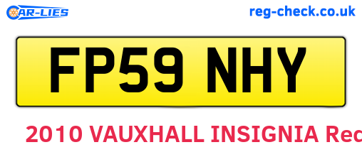 FP59NHY are the vehicle registration plates.