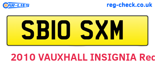 SB10SXM are the vehicle registration plates.