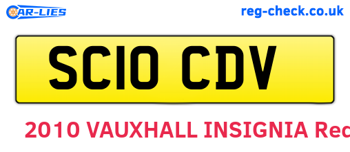 SC10CDV are the vehicle registration plates.