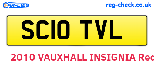 SC10TVL are the vehicle registration plates.