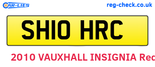 SH10HRC are the vehicle registration plates.