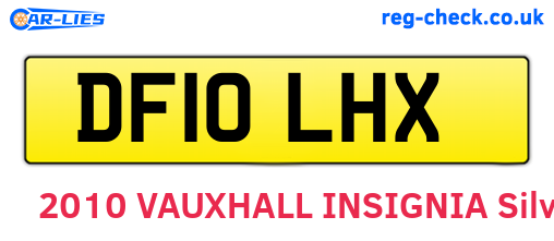 DF10LHX are the vehicle registration plates.