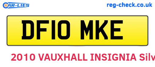 DF10MKE are the vehicle registration plates.