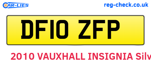 DF10ZFP are the vehicle registration plates.