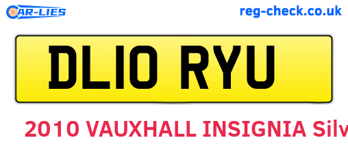 DL10RYU are the vehicle registration plates.