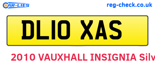 DL10XAS are the vehicle registration plates.