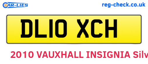 DL10XCH are the vehicle registration plates.