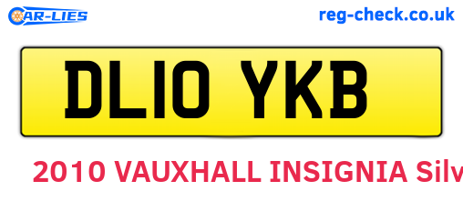 DL10YKB are the vehicle registration plates.