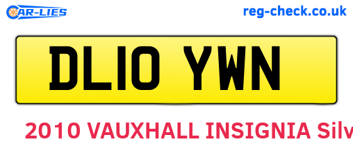 DL10YWN are the vehicle registration plates.